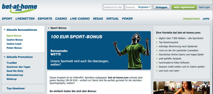 Bet at Home Bonus