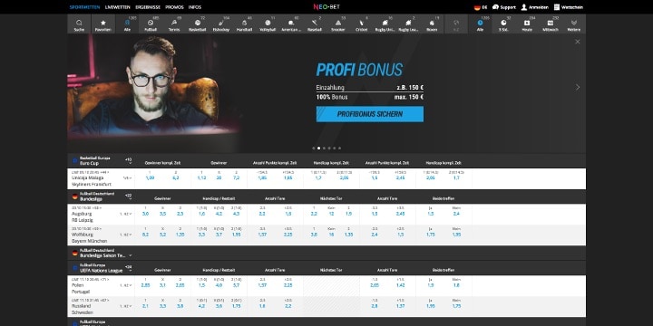 Neo.Bet Sportwetten